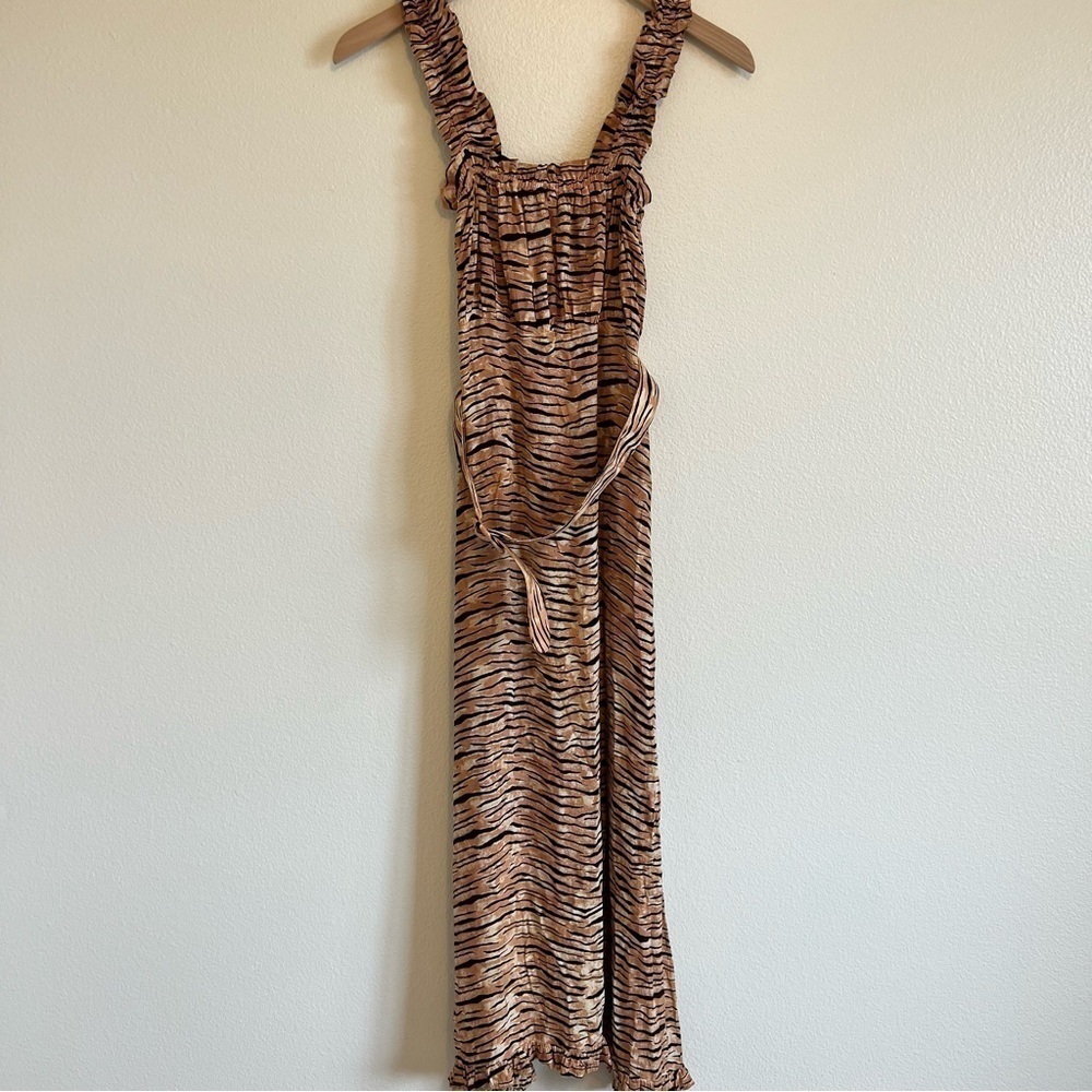 Faithfull The Brand Saint Tropez Midi Dress Animal 2 - Picture 5 of 14